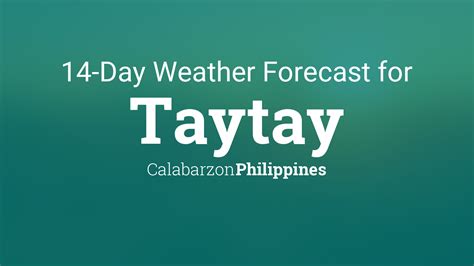 taytay rizal weather today